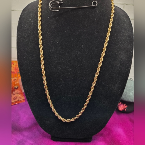 Monet Jewelry - 882. Monet Twisted Gold Tone Necklace